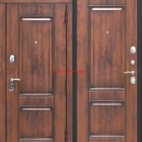 Стальная дверь 9,5 см ВЕНА Vinorit Патина МДФ/МДФ Грецкий орех