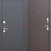 Недорогая дверь Гарда МУАР 8 мм Венге