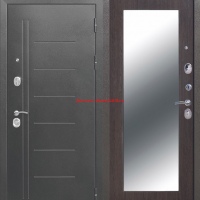 Железная дверь 10 см Троя Серебро МАКСИ зеркало Венге